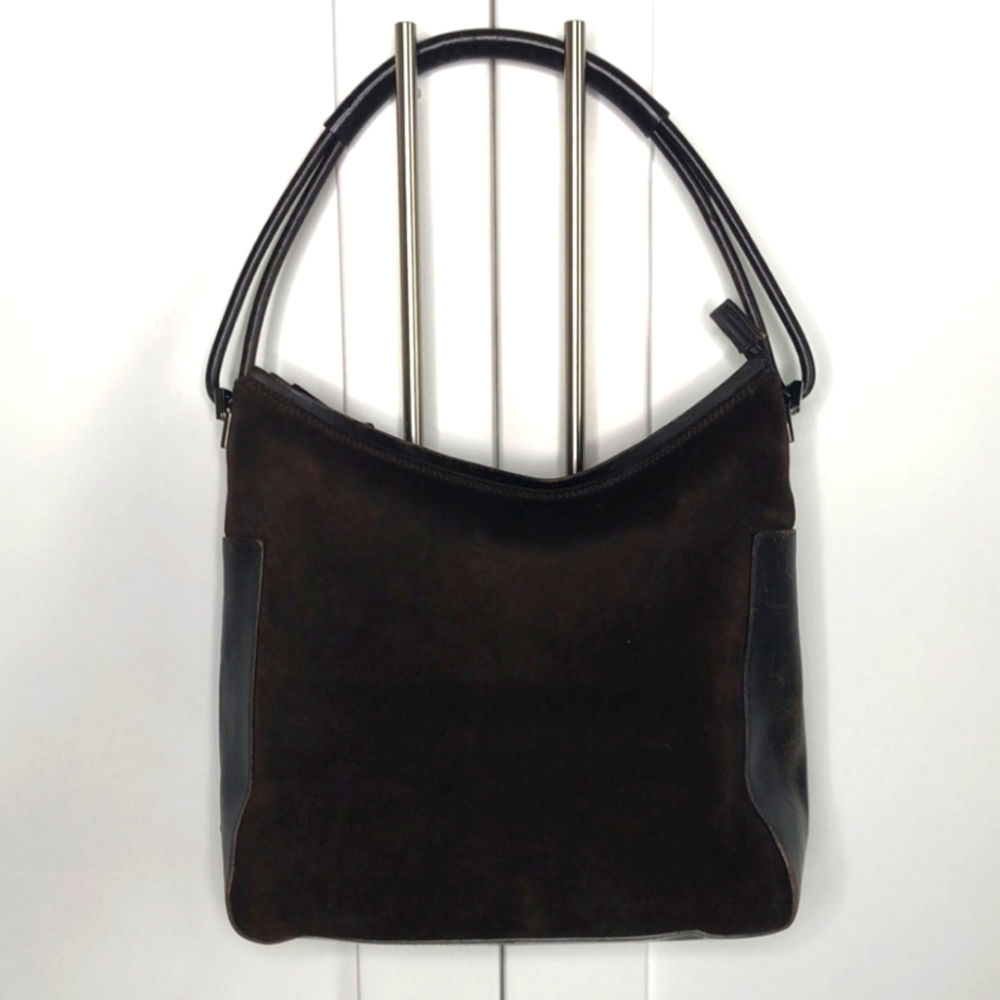 ***ISO - Gucci 013766 Dark Brown (Espresso) Suede and Leather Purse***